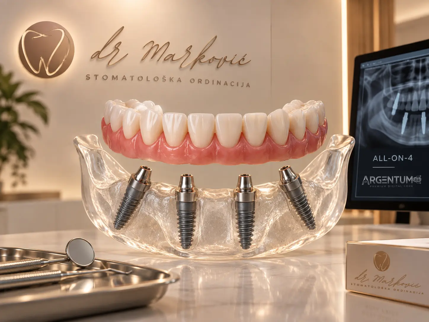 All-on-4 koncept sa četiri implantata
